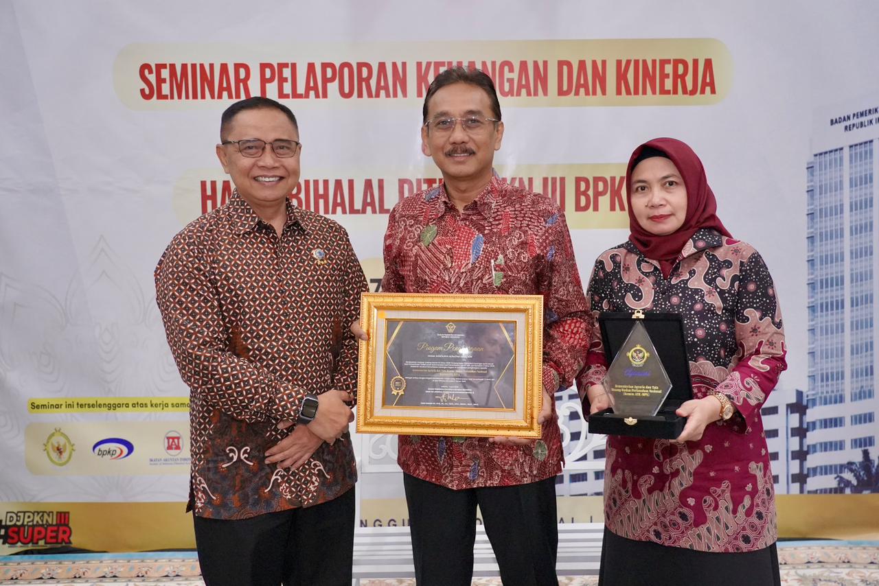 Kementerian ATR/BPN Raih Penghargaan, Berhasil Tindaklanjuti RHP BPK RI 90,8%