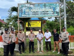 Polres Buton Laksanakan Penilaian Lomba Satkamling di Jajaran Polsek