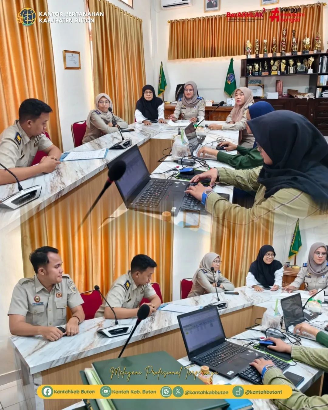 Evaluasi Kinerja, Kantah Buton Gelar Cofee Morning bersama Jajaran