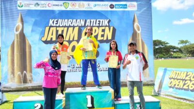 Atlet Buton Lisha Afriani Borong Medali Emas di Kejuaraan Atletik Surabaya