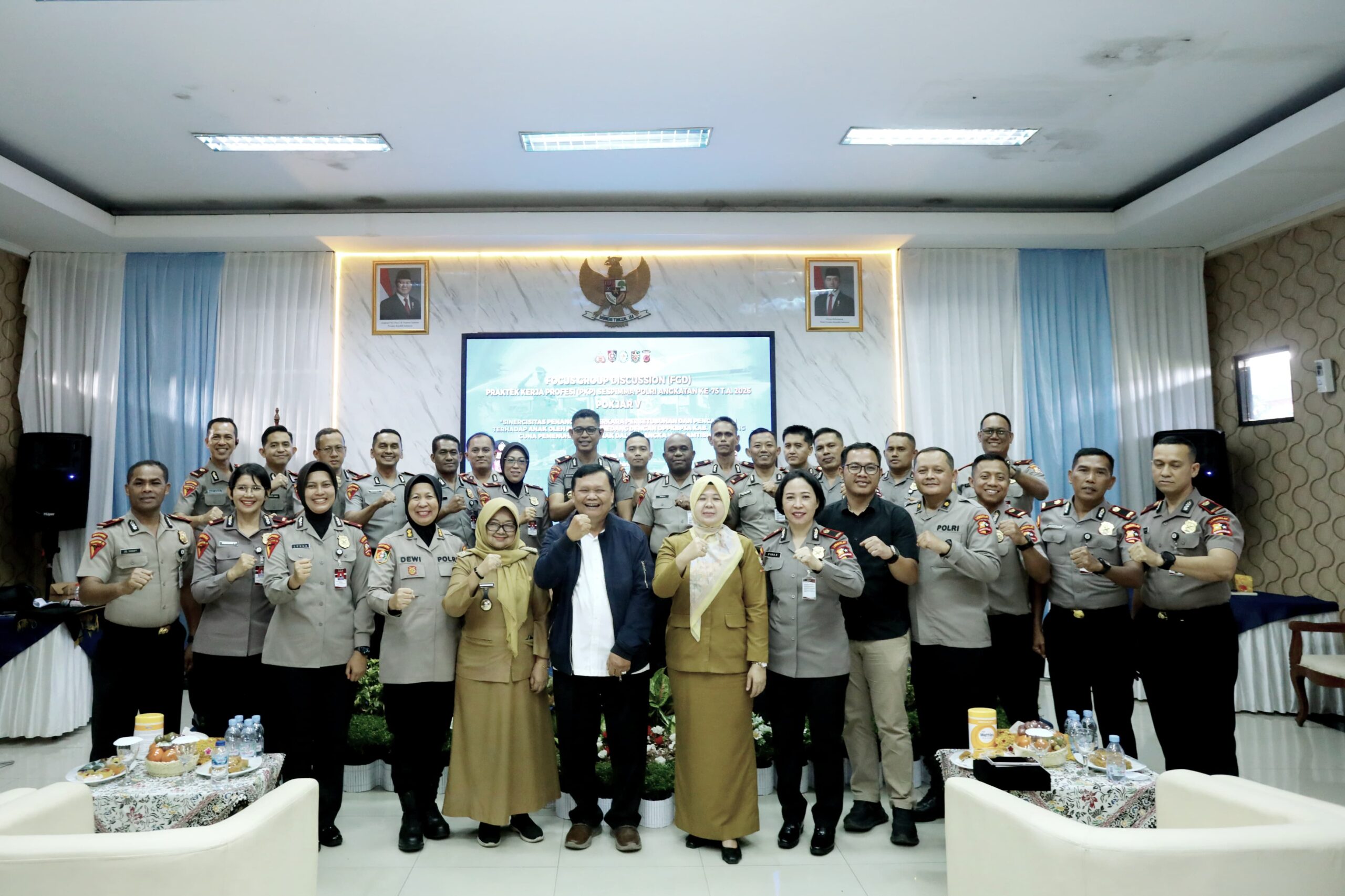 Sespimma Polri Angkatan 75 Gelar PKP dan FDG Bahas Sinergisitas Penanganan Kekerasan Seksual terhadap Anak  