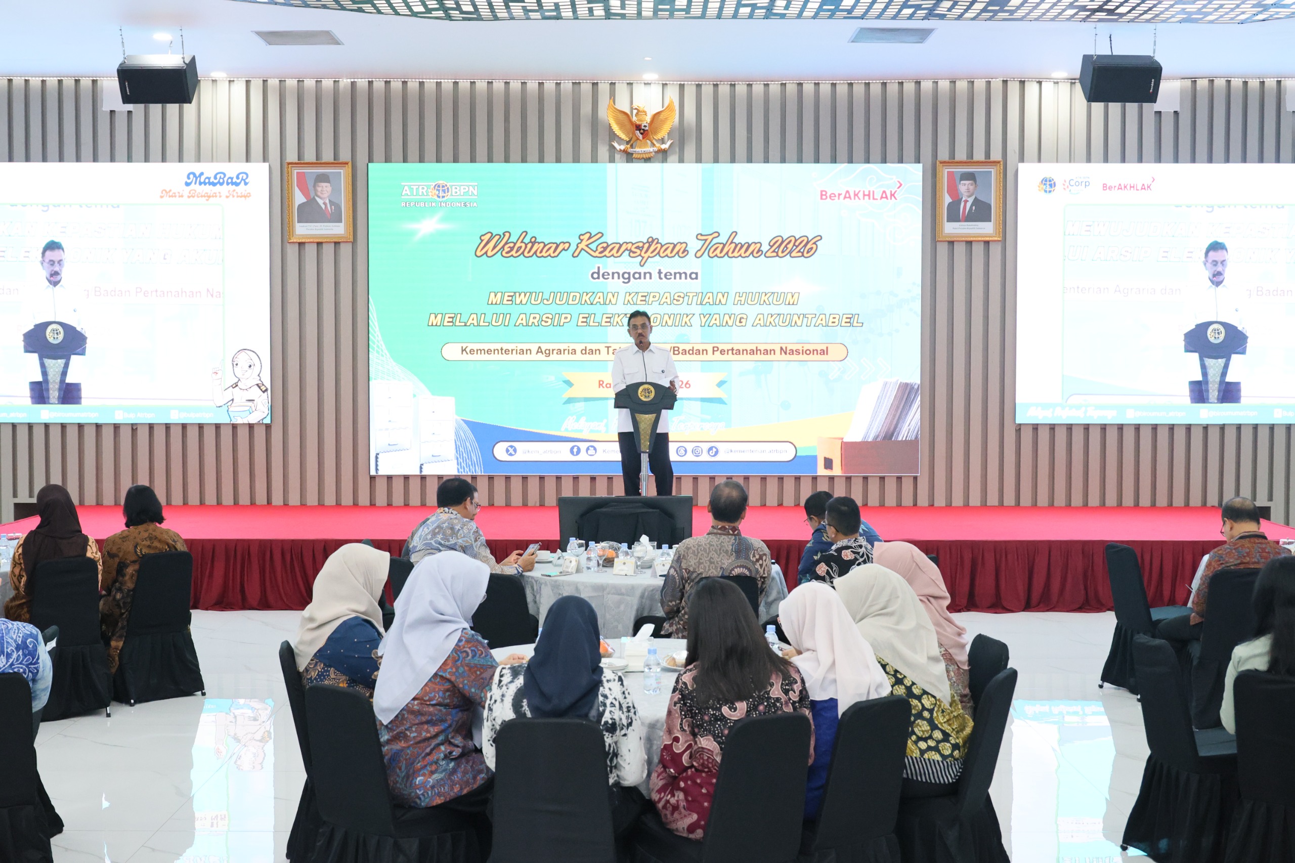 Webinar Kementrian ATR/BPN 2026 Bahas Kepastian Hukum Arsip Elektronik