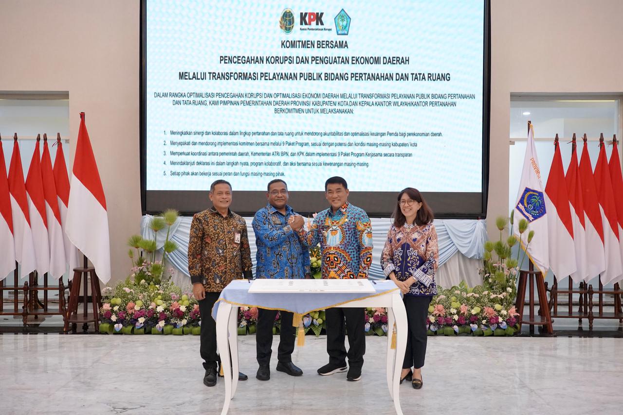 Kementerian ATR/BPN dan KPK Jadikan Sulut Lokasi Percontohan Transformasi Pelayanan Publik
