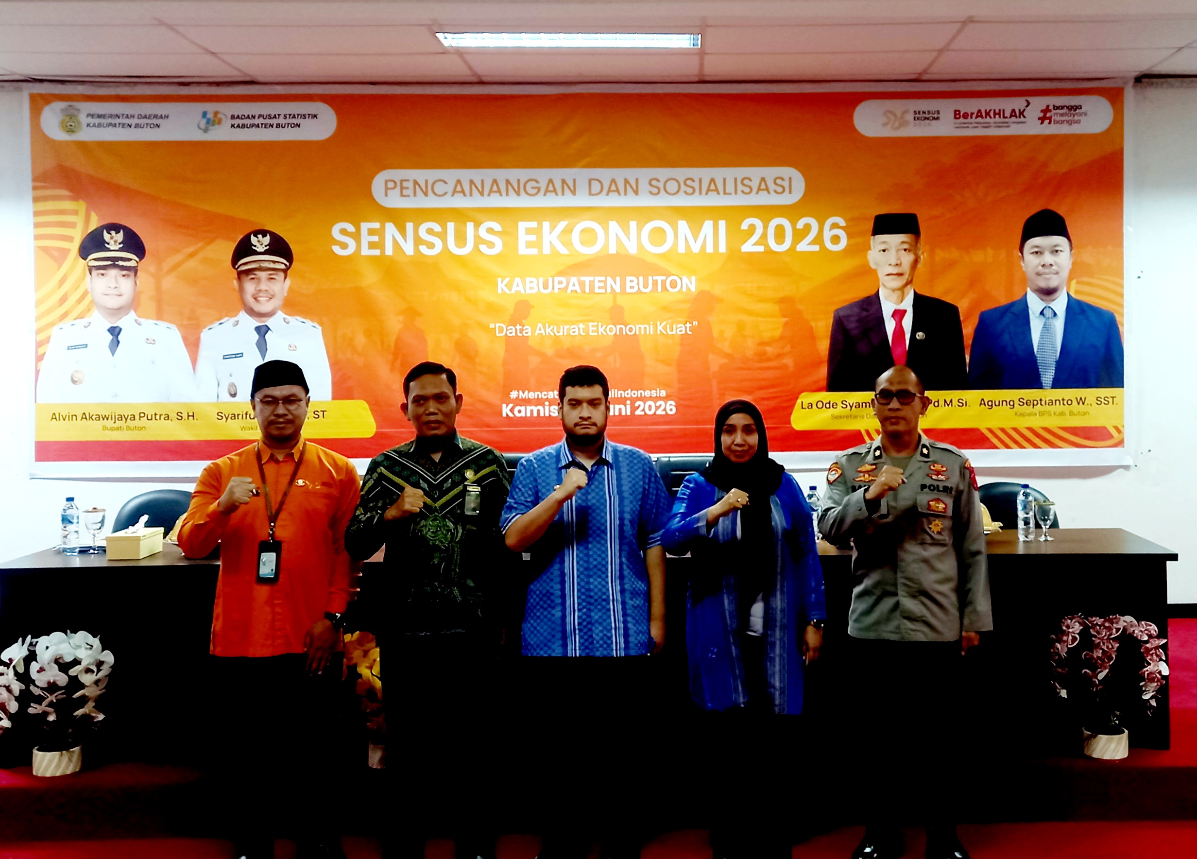 Pemkab Buton Dukung Pelaksanaan Sensus Ekonomi 2026