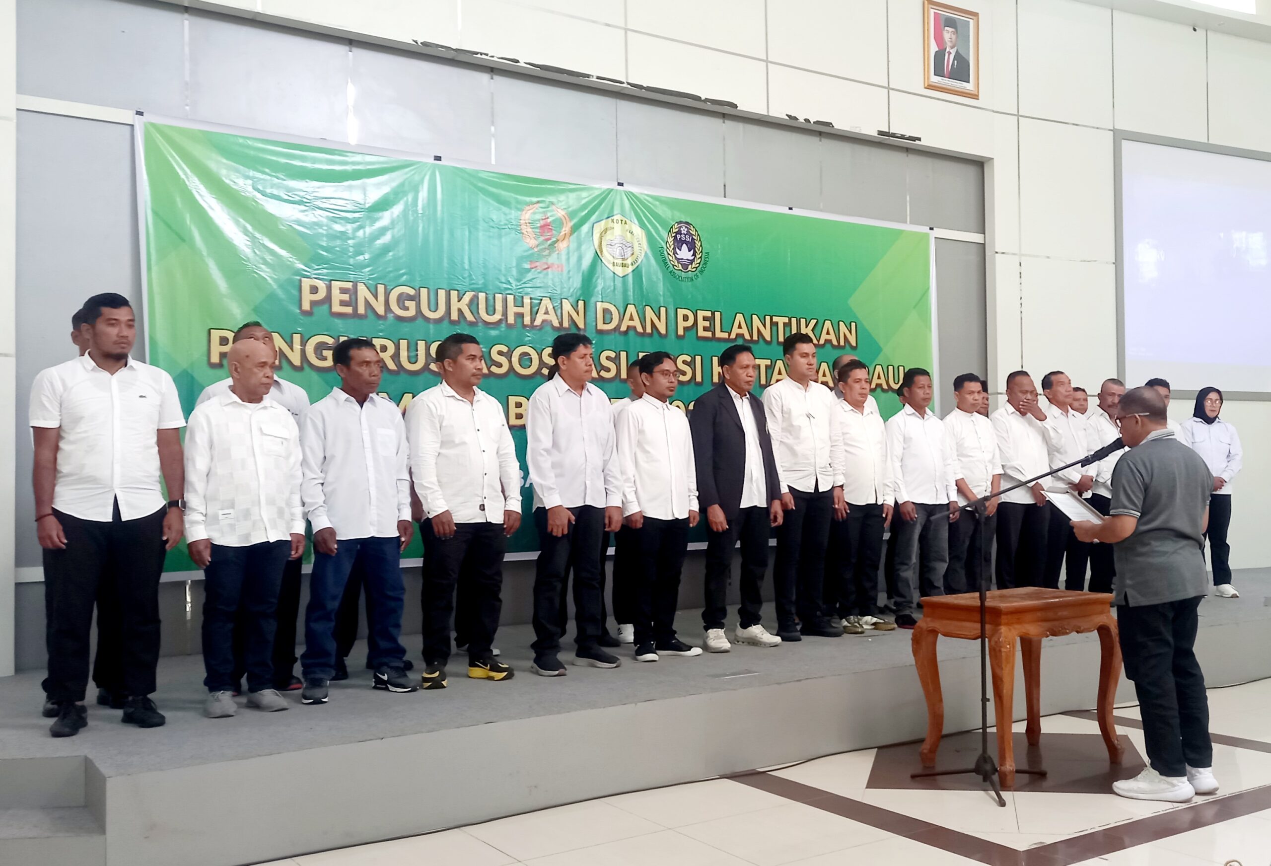 Pengurus PSSI Kota Baubau Periode 2026-2030 Resmi Dilantik