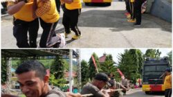 Polres Buton Vs Koramil 1413-02 Buton Tarik Mobil Water Cannon