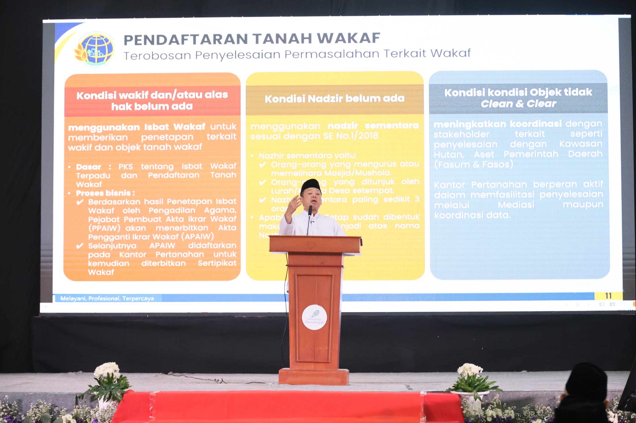 ICOP 2026, Nusron Ajak Masyarakat Sertipikatkan Tanah Wakaf