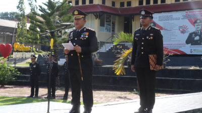 Kapolres Buton Pimpin Upacara Hari Lahir Pancasila