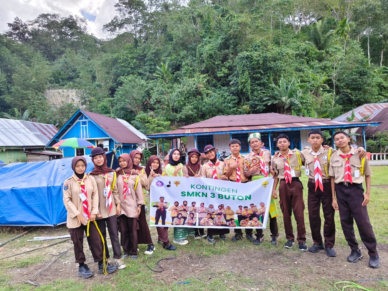 Gugus Depan Onua Mpeo SMKN 3 Buton Ikuti Kemah Bakti Saka Bahari VI Tahun 2026
