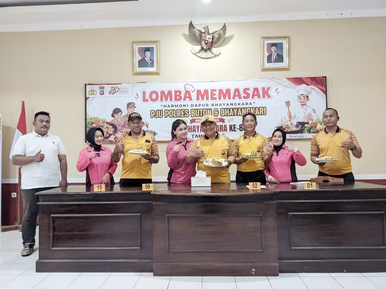 Sambut Hari Bhayangkara ke-80, Polres Buton Gelar Lomba Memasak