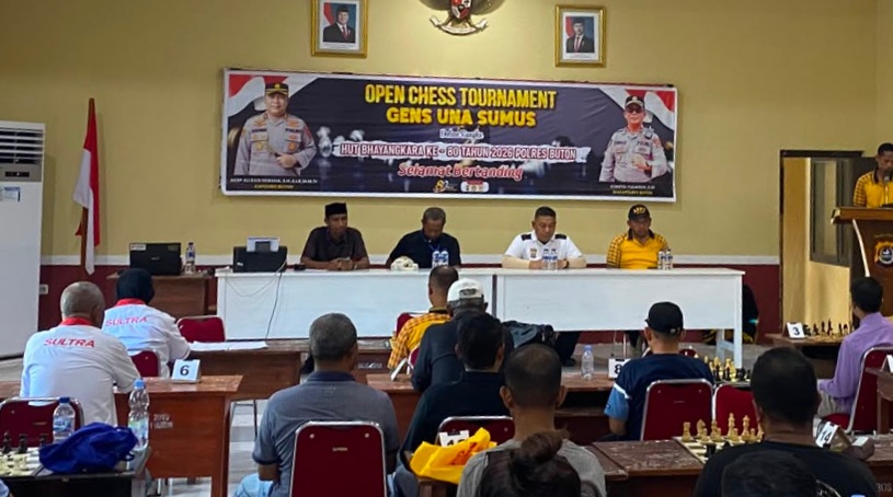 Polres Buton Gelar Open Chess Tournament dan Lomba E-Sport PS