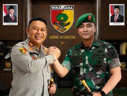 Kapolres Bersama Dandim 1413/Buton Pastikan Solidaritas Institusi Tetap Terjaga