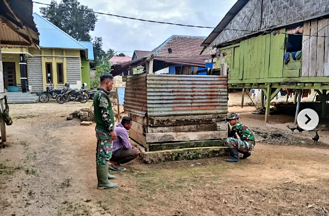 Satgas TMMD Ke-129 Kodim 1413/Buton Mulai Bangun MCK di Desa Mopano