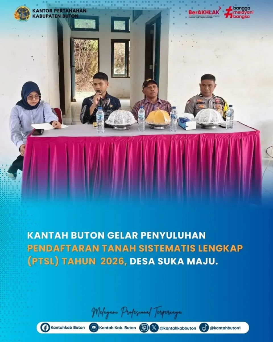 PTSL Tahap II, Buton Keciprat 1700 Bidang Tanah