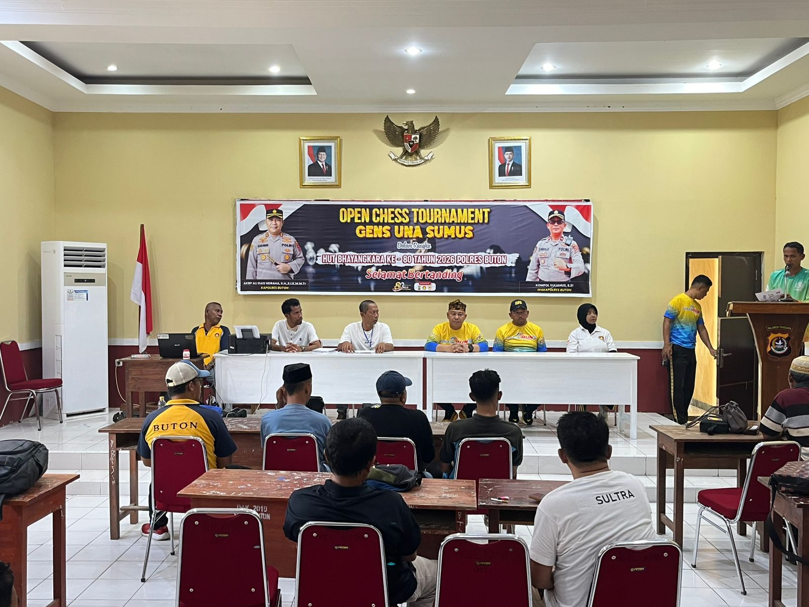Kapolres Buton Tutup Lomba Catur dalam Rangka Hari Bhayangkara ke-80