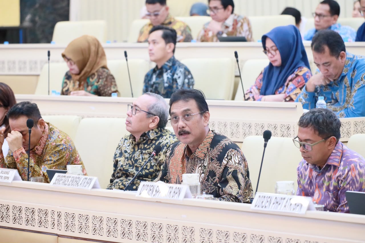 RDP dengan Komisi II DPR RI, Sekjen ATR/BPN Laporkan Capaian