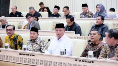 Menteri Nusron Laporkan Realisasi Anggaran Kementerian ATR/BPN Tahun 2025 kepada Komisi II DPR RI