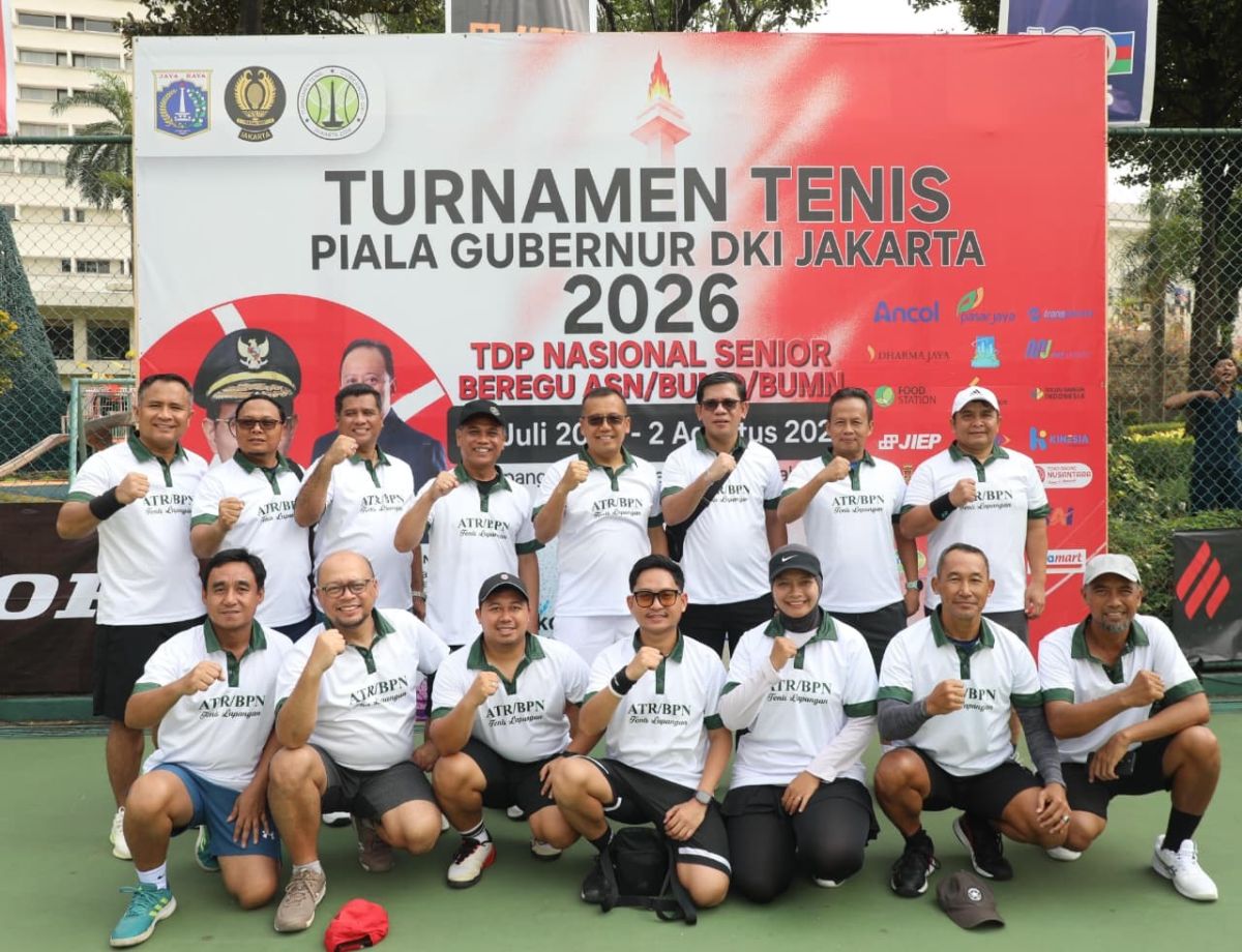 Kementerian ATR/BPN Berpartisipasi dalam Turnamen Tenis Piala Gubernur DKI Jakarta 2026