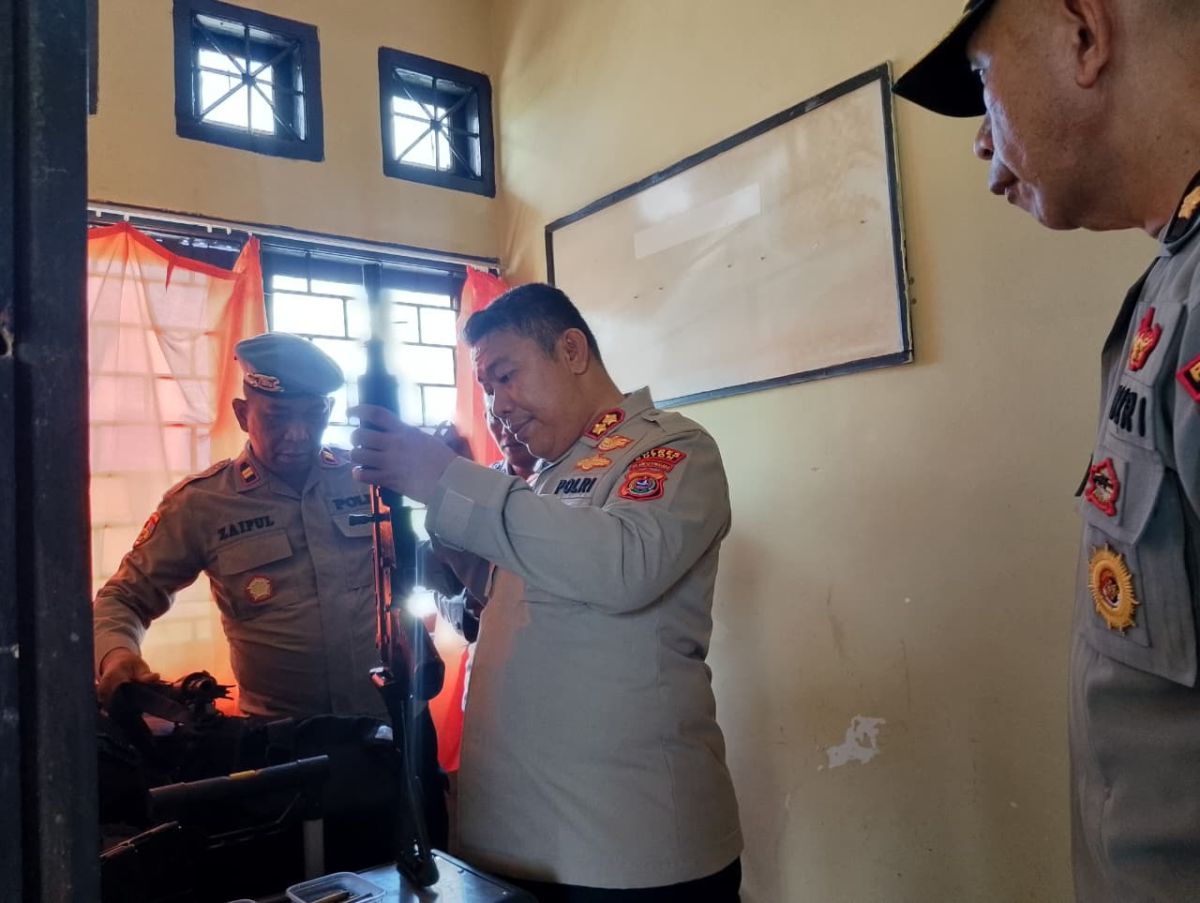 Kunker, Kapolres Buton Cek Kondisi Senjata Api Polsek Lasalimu