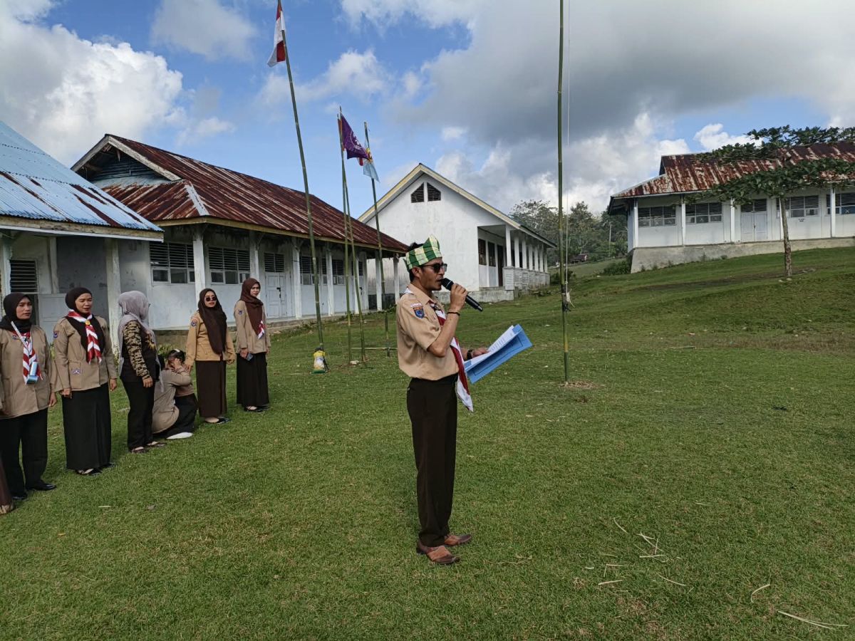 Peringati HUT Pramuka ke-65, Gudep Onua Mpeo SMKN 3 Buton Komitmen Dukung Swasembada Pangan