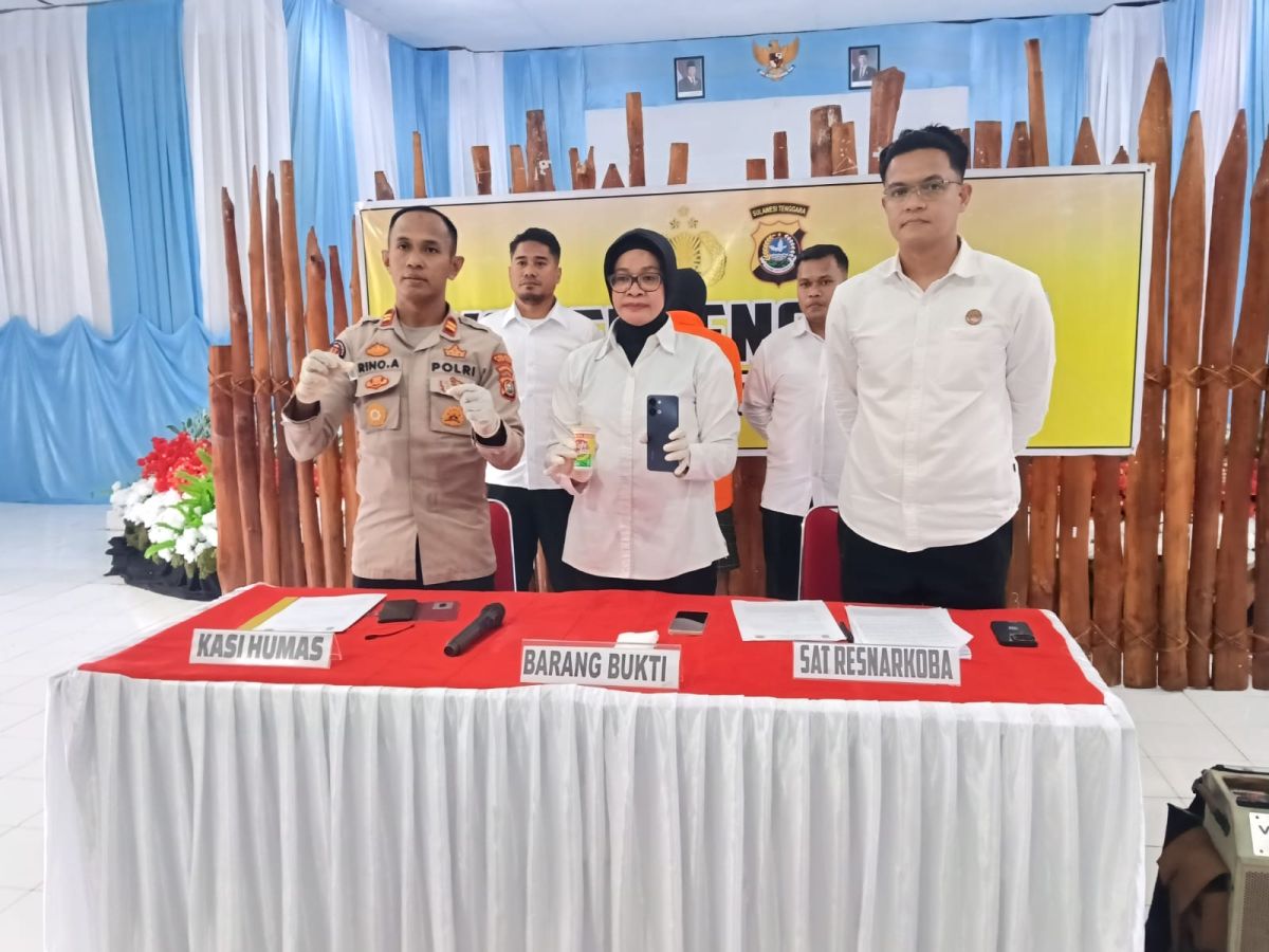 Satresnarkoba Polres Baubau Amankan 10 Sachet Sabu Siap Edar