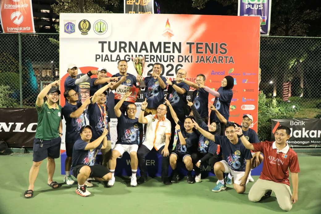 Kementerian ATR/BPN Raih Juara II Beregu Turnamen Tenis Piala Gubernur