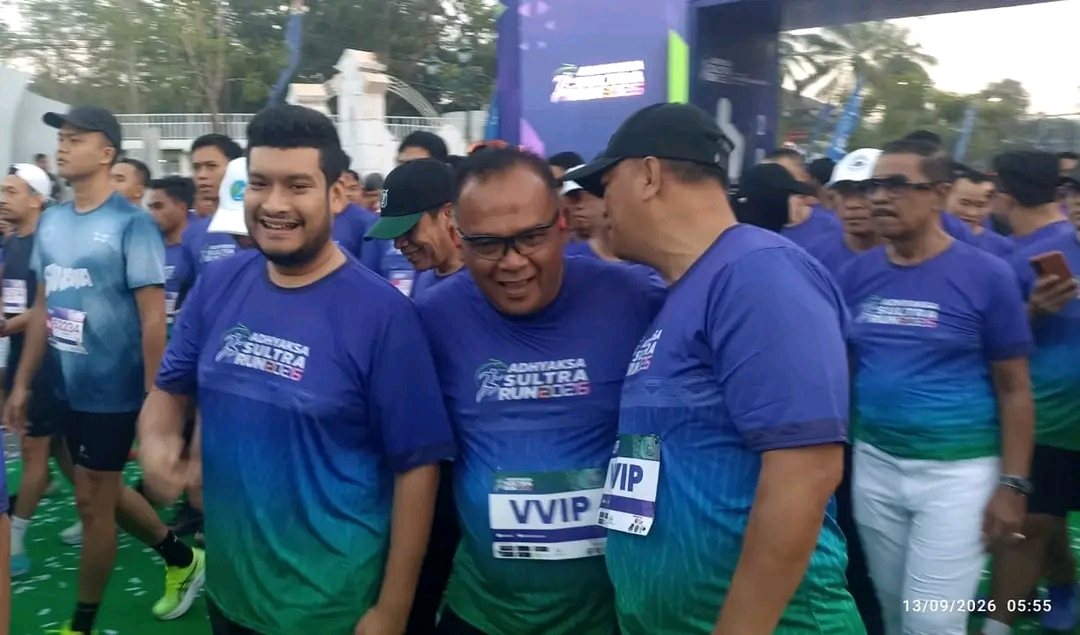 Adhyaksa Sultra Run 2026 di Kendari, Dihadiri Bupati