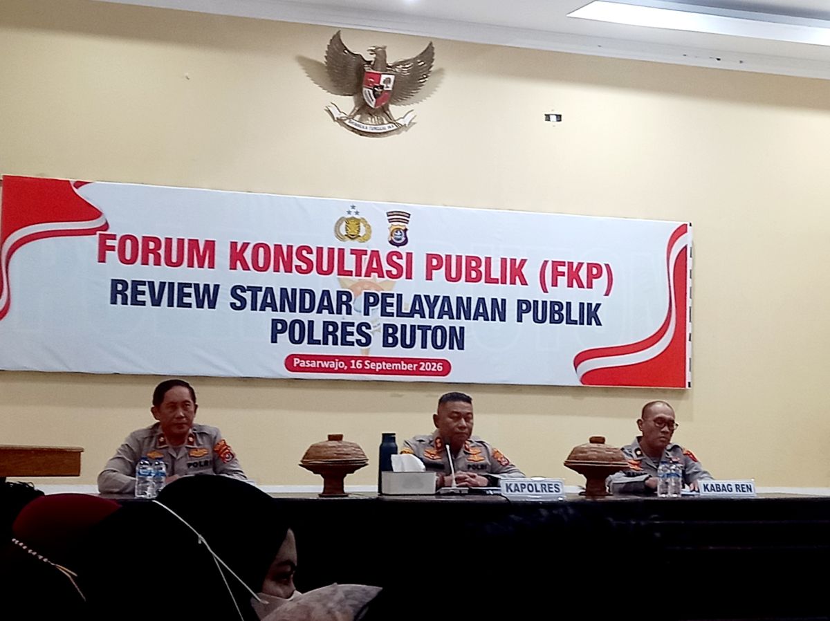 Polres Buton Gelar Forum Konsultasi Publik