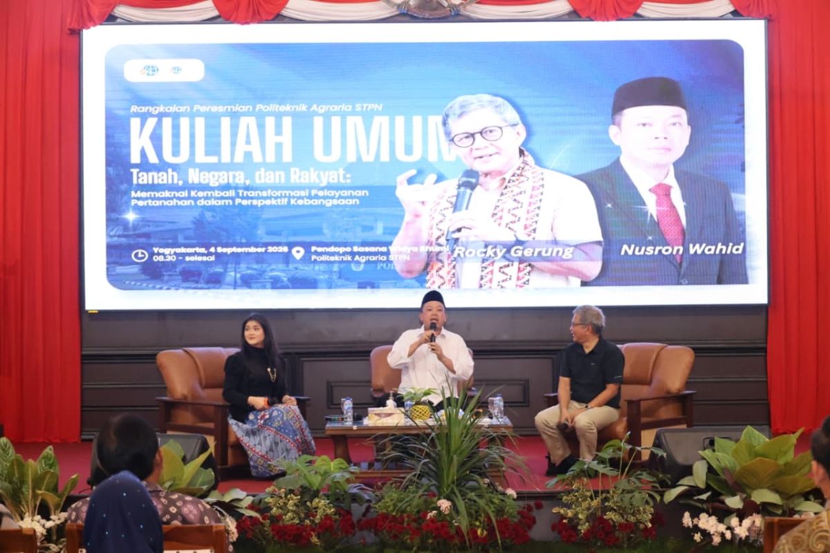 Isi Kuliah Umum, Rocky Gerung Ingin Taruna/i Pahami Tiga Konsep Pemaknaan Pengelolaan Tanah