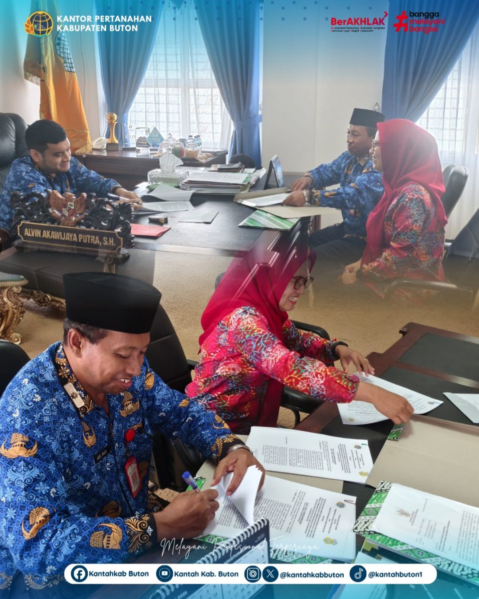 Kantor Pertanahan Buton dan Pemda Gelar MoU