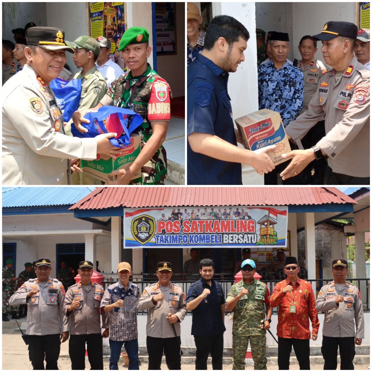 Forkopimda Buton Kunjungi Pos Satkamling Takimpo–Kombel Bersatu,