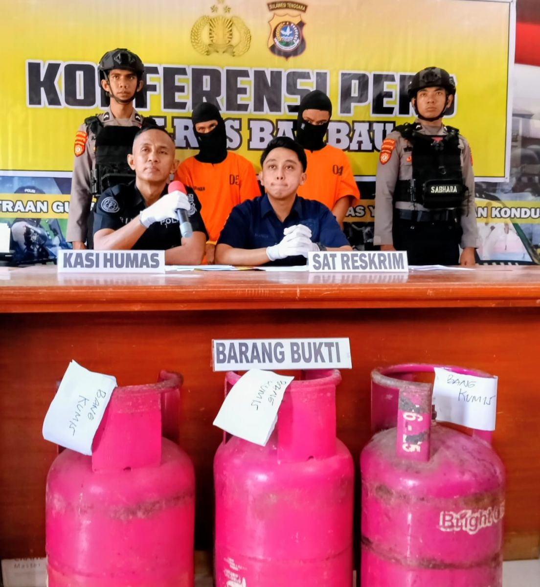 Dua Pemuda Maling Tabung Gas "Bang Kumis" Diamankan Polisi